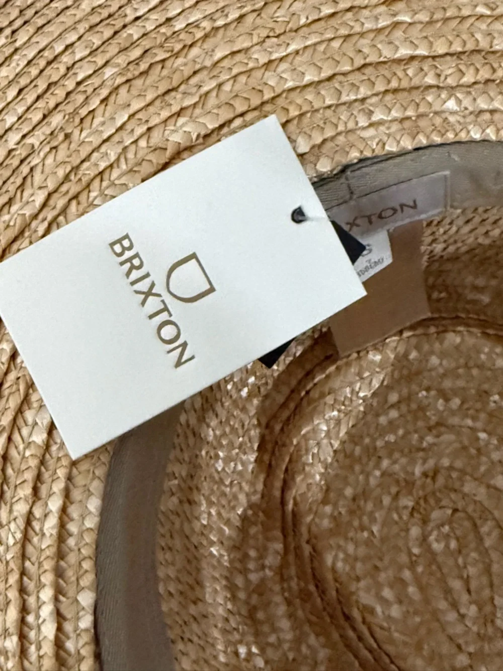 NWT Brixton Honey/ Burnt Henna Joanna short brim straw hat (good condition)